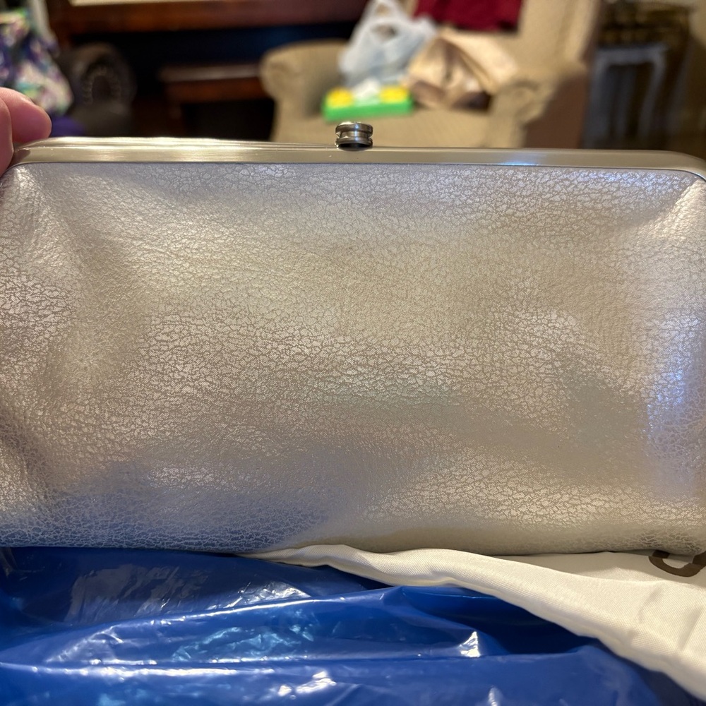 Metallic finish (silver) Hobo Lauren NWT